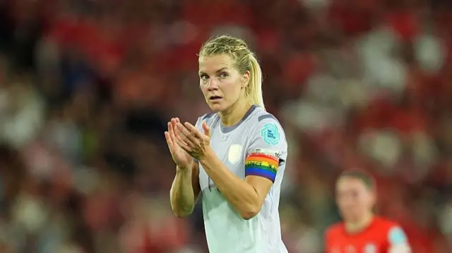 Ada Hegerberg of Norway applauds the fans as she leaves the field to be substituted during the UEFA Women's EURO 2025 Group A match between Switzerland and Norway at St. Jakob-Park on July 02, 2025 in Basel, Switzerland.