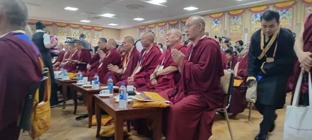 Monks gather at Dharamshala