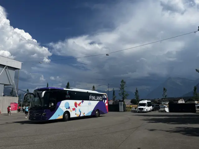 Finland team bus