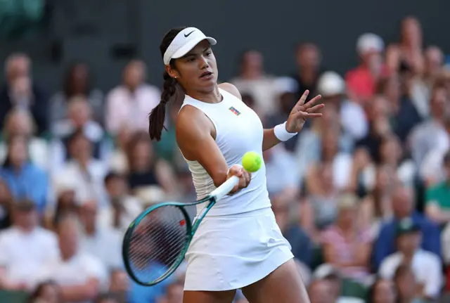 Emma Raducanu at Wimbledon