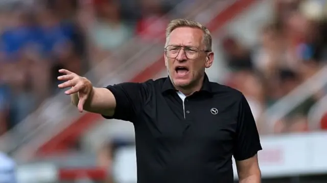 Thorsteinn Halldorsson, Head Coach of Iceland, gestures during the UEFA Women's EURO 2025 Group A match between Iceland and Finland at Arena Thun