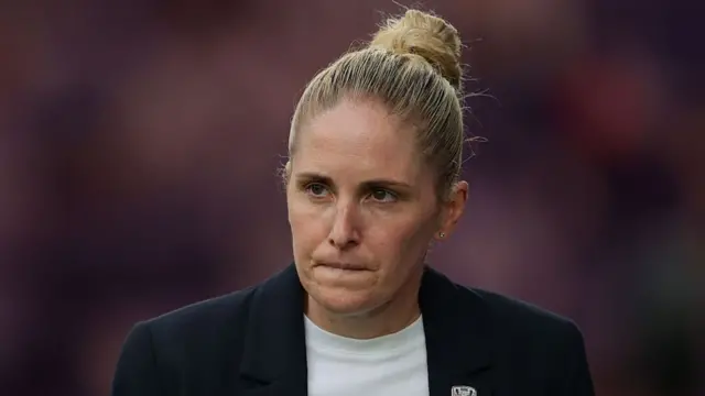 Gemma Grainger, Head Coach of Norway looks on prior to the UEFA Womens EURO 2025 Group A match between Switzerland and Norway at St. Jakob-Park on July 02, 2025 in Basel, Switzerland.