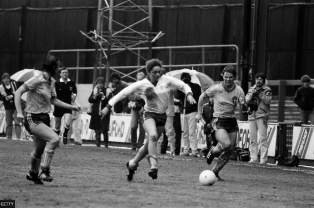 The first European Championship final at Kenilworth Road in 1984