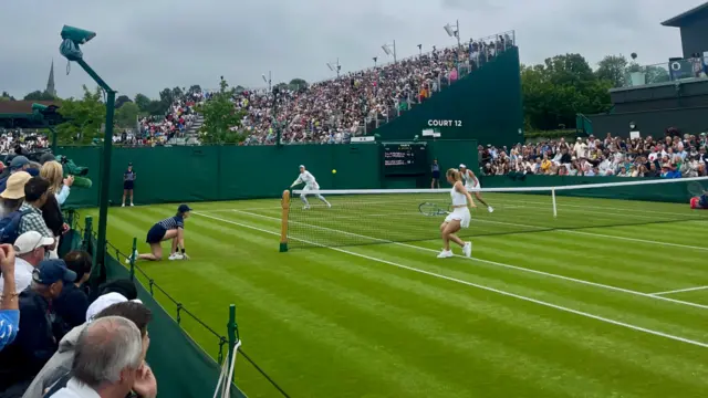 A view of court 12 at Wimbledon