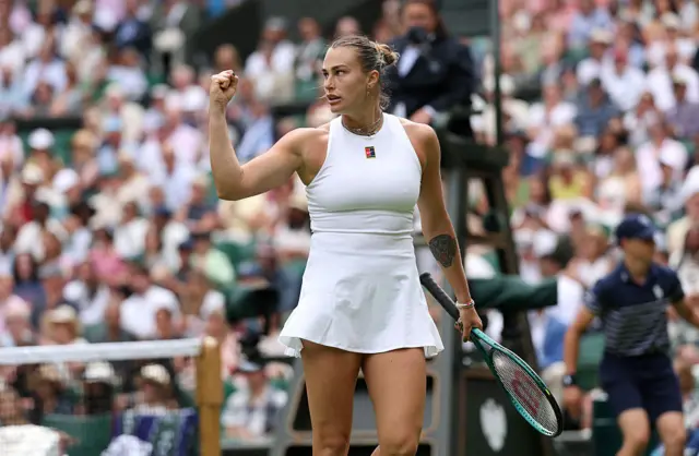 Aryna Sabalenka at Wimbledon