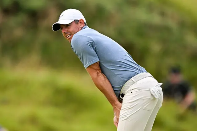 Rory McIlroy on day four of The Open at Portrush