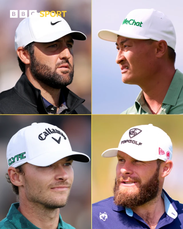 Scottie Scheffler, Li Haotong, Nicolai Hojgaard, Tyrrell Hatton