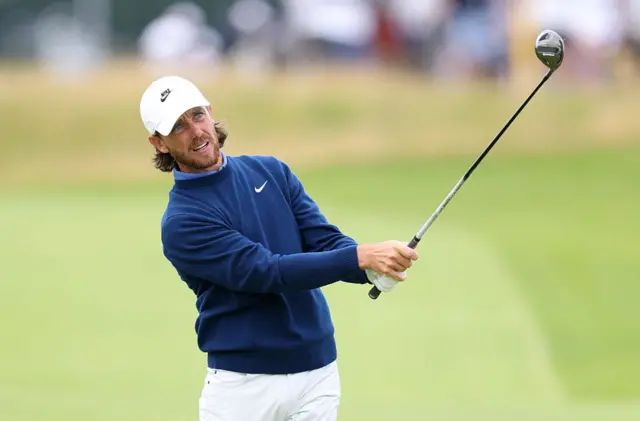 Tommy Fleetwood during day three of The Open at Portrush