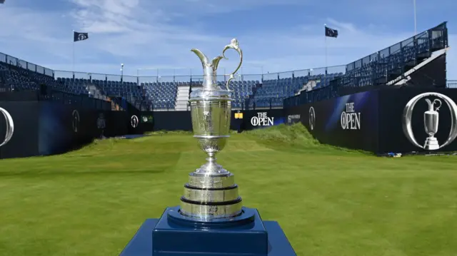 Claret Jug at the Open Championship