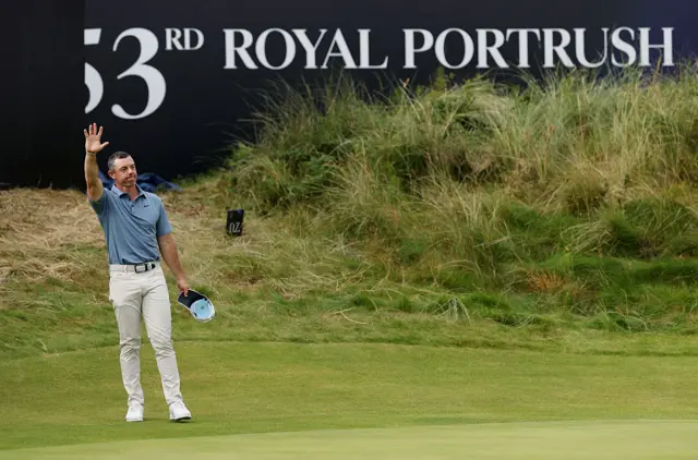 Rory McIlroy on day four of The Open, at Portrush