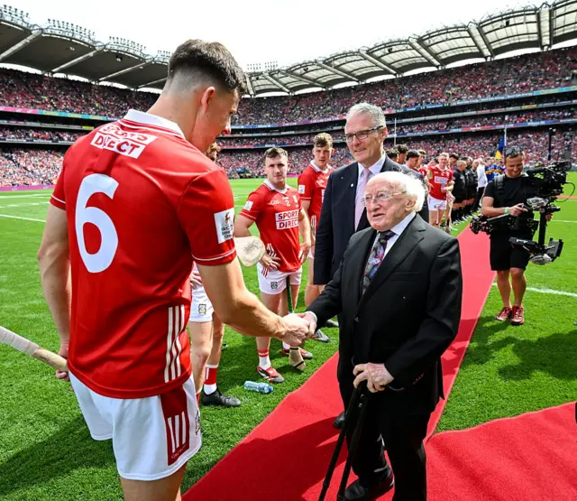 Michael D Higgins with Cork