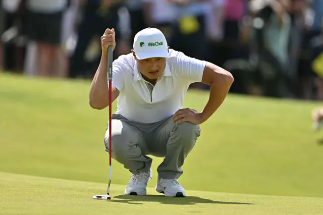 Li Haotong on day four of The Open at Portrush