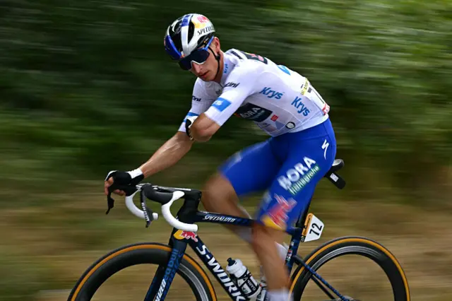 Florian Lipowtiz in action at Tour de France stage 15