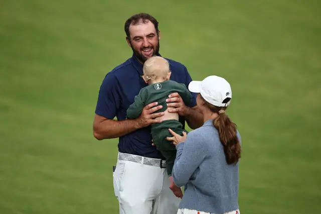 Scottie Scheffler after winning The Open, Portrush