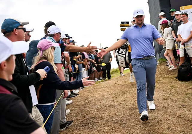 Chris Gotterup on day four of The Open at Portrush