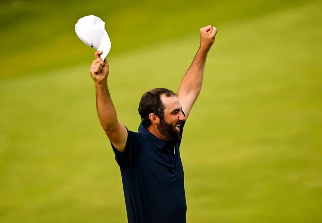 Scottie Scheffler at the Open Championship
