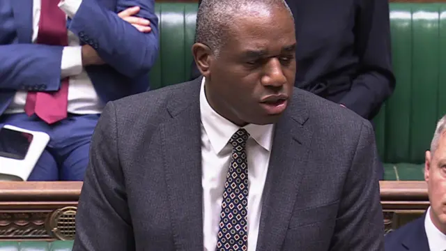 David Lammy speaking in the House of Commons