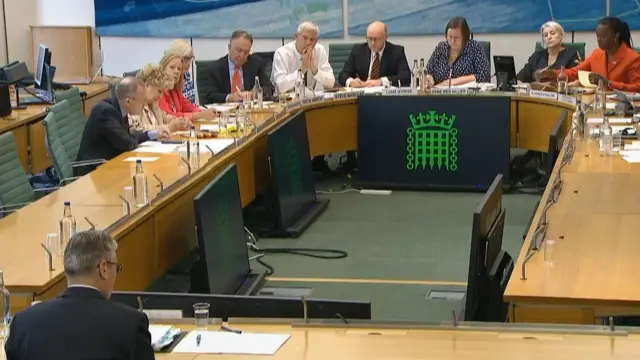Keir Starmer sat in front of Liaison Committee