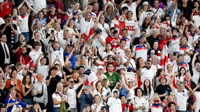 England fans celebrate