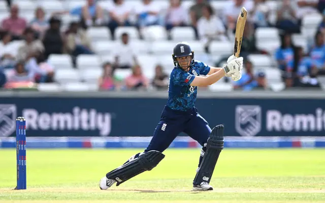 Amy Jones of England in batting