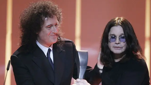 Ozzy Osbourne and Brian May.