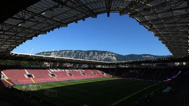 A general view of Stade de Geneve