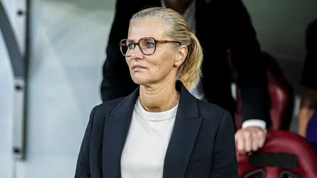Head coach Sarina Wiegman of England