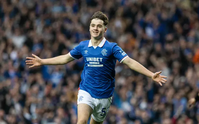 Findlay Curtis opened the scoring at Ibrox