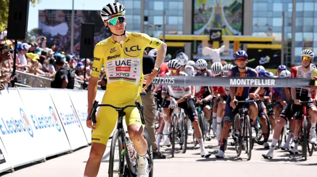 Tadej Pogacar before stage 16 of the 2025 Tour de France