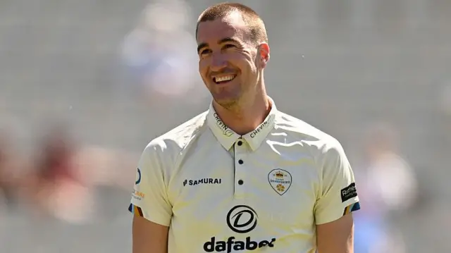 A smiling Blair Tickner of Derbyshire