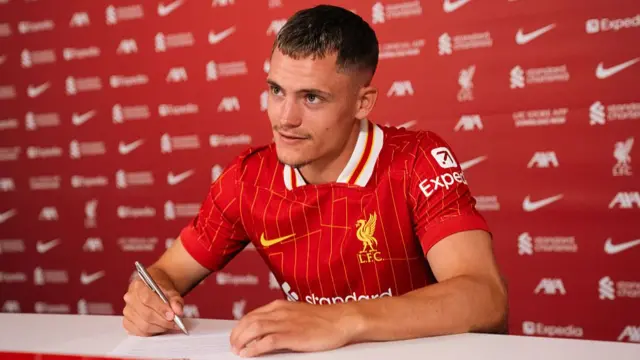 Florian Wirtz signs for Liverpool