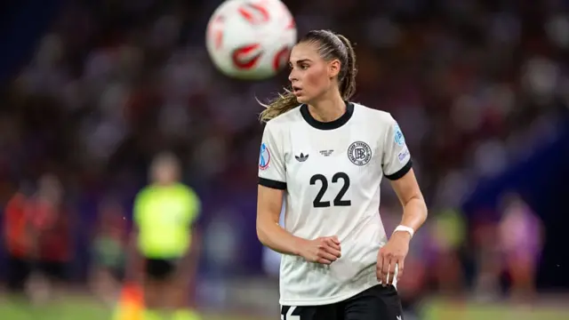 Jule Brand of Germany in action
