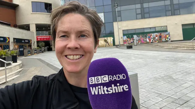 Kelly stood in front of Regent Circus