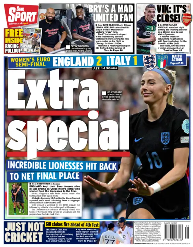 Daily Star back page