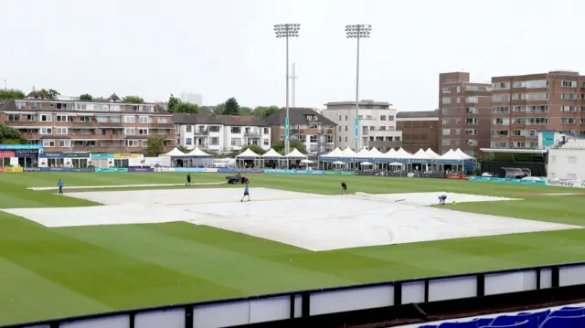 A rainy scene at Hove