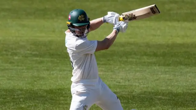 Jack Haynes batting for Nottinghamshire