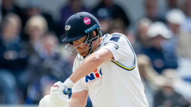 Jonny Bairstow batting at Scarborough