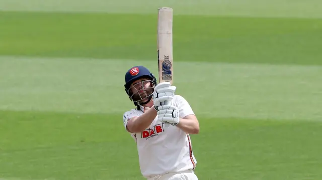 Matt Critchley batting for Essex at Sussex