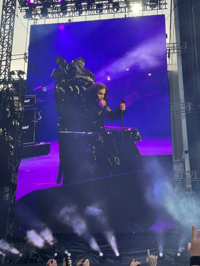 Ozzy Osbourne singing