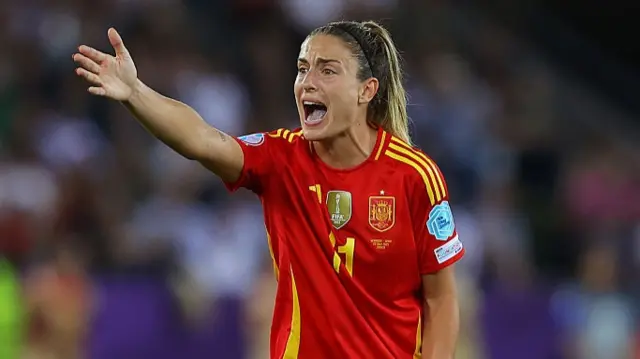 Alexia Putellas of Spain reacts