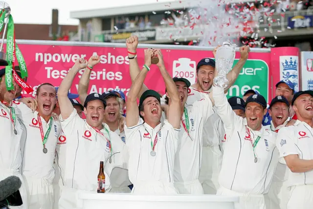 England win the 2005 Ashes