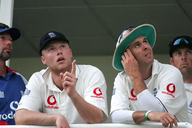 Andrew Flintoff and Michael Vaughan