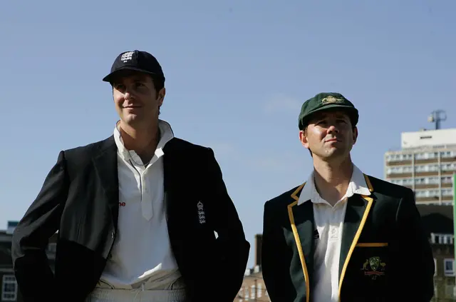 Michael Vaughan and Ricky Ponting