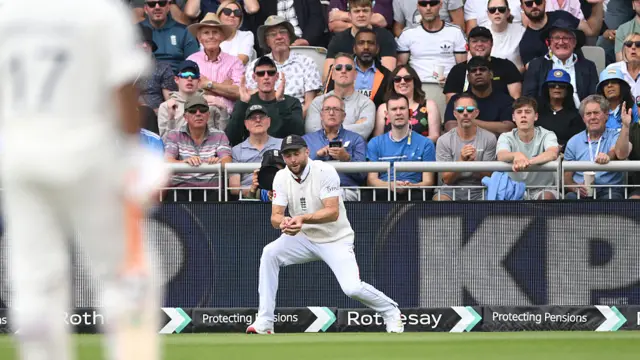Chris Woakes catching