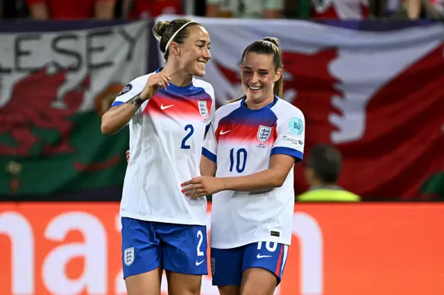 Lucy Bronze and Ella Toone
