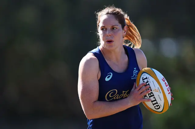 Australia's Emily Chancellor during a training session