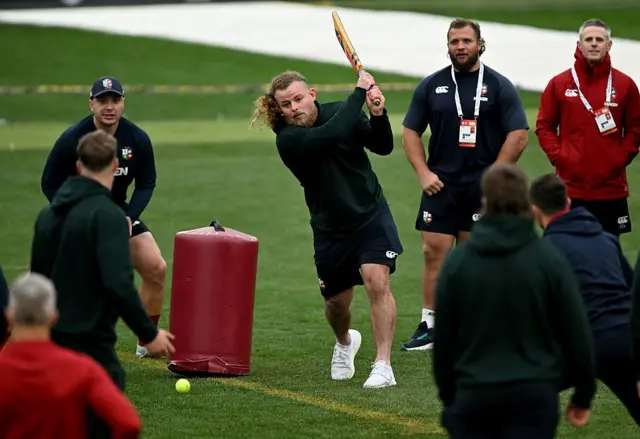 Finlay Bealham playing cricket