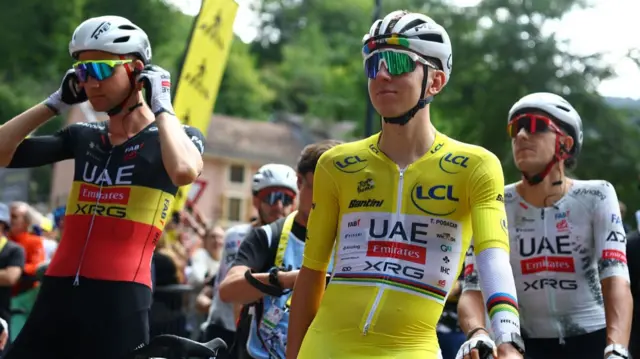 Tadej Pogacar before stage 20 of the 2025 Tour de France