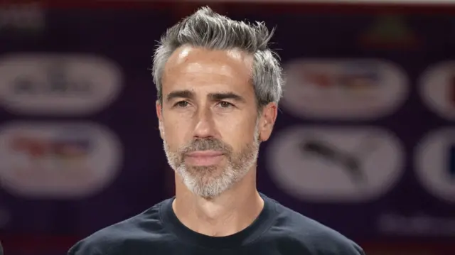 Morocco coach Jorge Vilda at the 2024 Women's Africa Cup of Nations