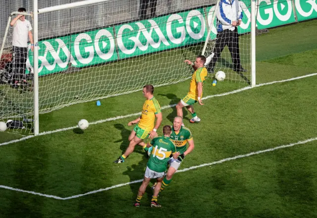 Kieran Donaghy scores a goal in the 2014 final